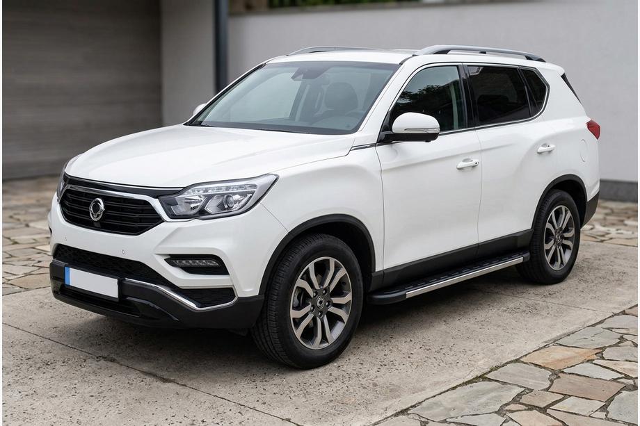 SsangYong Rexton II 2017– Duru side steps (2 stuks, aluminium) Image