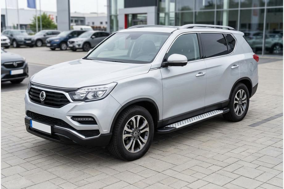 SsangYong Rexton II 2017– Side steps Allmond Grey (set van 2, aluminium) Image