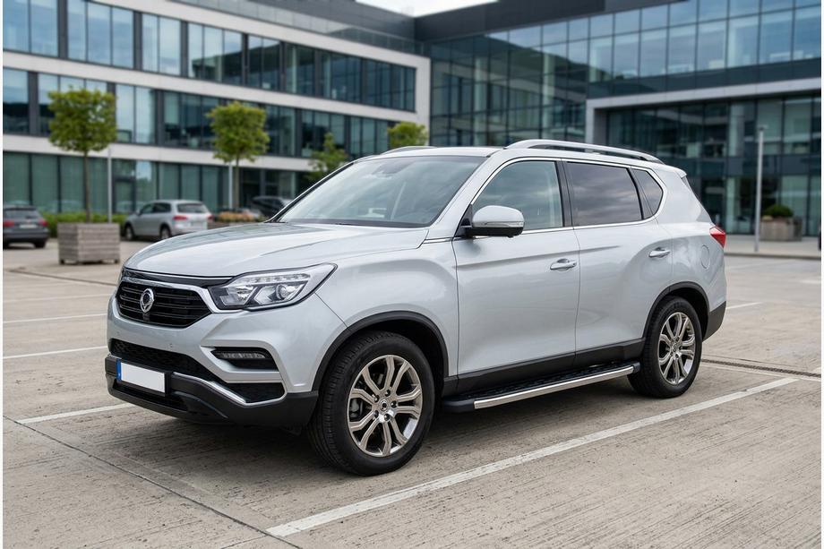 SsangYong Rexton II 2017– BlackLine side steps (2 stuks, aluminium) Image