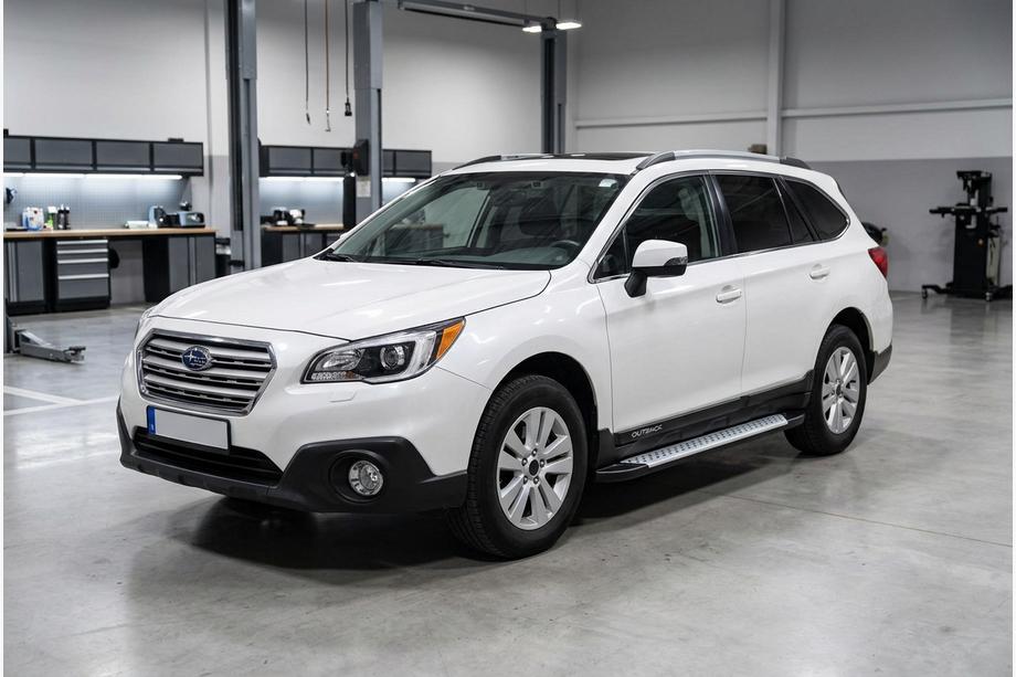 Subaru Outback 2014–2019 Side steps Allmond Grey (set van 2, aluminium) Image