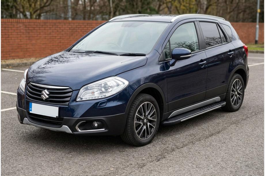 Suzuki SX4 S-Cross 2013–2016 Side steps Bosphorus Grey (set van 2, aluminium) Image