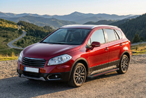 Suzuki SX4 S-Cross 2013–2016 Side steps Maya Red (2 stuks, aluminium) foto 1