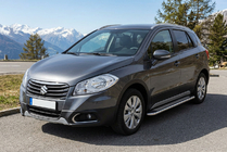 Suzuki SX4 S-Cross 2013–2016 Maydos V2 side steps (set 2 st., aluminium/RVS) foto 1