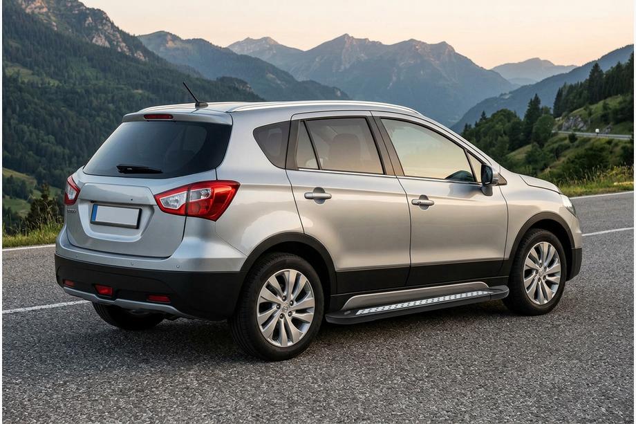 Suzuki SX4 S-Cross 2013–2016 Zijtreden Vision New Black (2 stuks, aluminium) Image