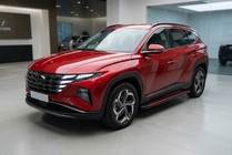 Hyundai Tucson NX4 2021– Side steps Maya Red (2 stuks, aluminium) foto 1