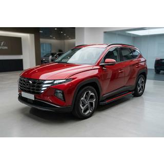 Side steps Maya Red (2 stuks, aluminium) Hyundai Tucson NX4 2021– foto 1