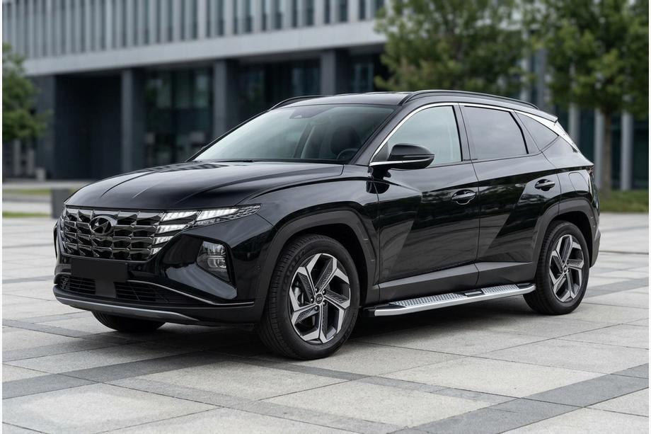 Hyundai Tucson NX4 2021– Mevsim Grey side steps (2 stuks, aluminium) Image