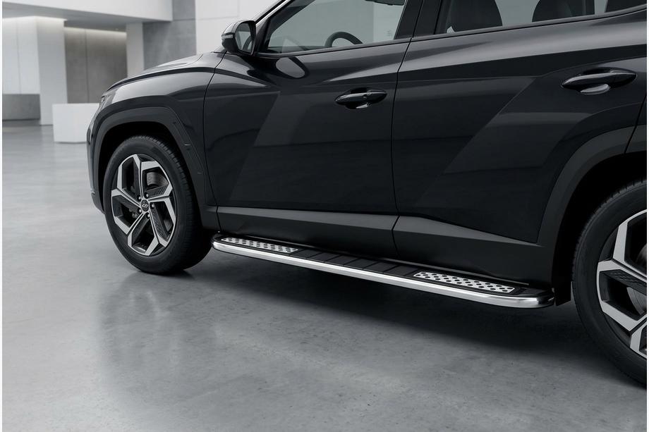Hyundai Tucson NX4 2021– Side steps Tayga V2 (2 stuks, aluminium) Image