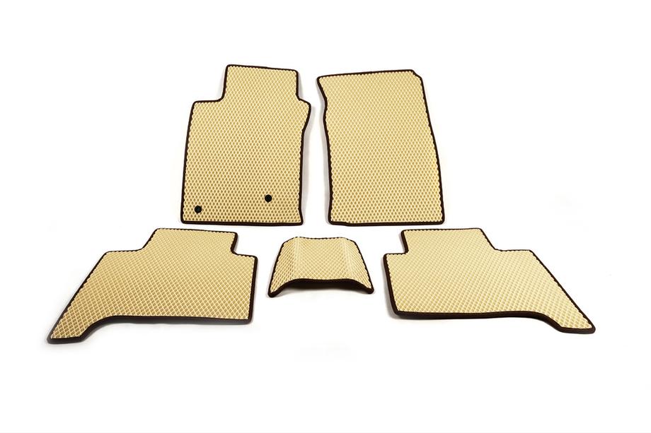 Toyota Land Cruiser Prado 120 2002–2009 EVA automatten (2 rijen, beige) Image