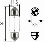 Signaallamp Narva 17125 C5W 12V 5W SV8,5 11x35 foto 2