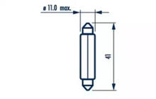 Signaallamp Narva 17314 C10W 12V 10W SV8,5 foto 2
