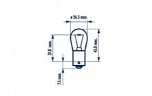 Narva 17635 P21W 12V BA15S knipperlichtlamp foto 2