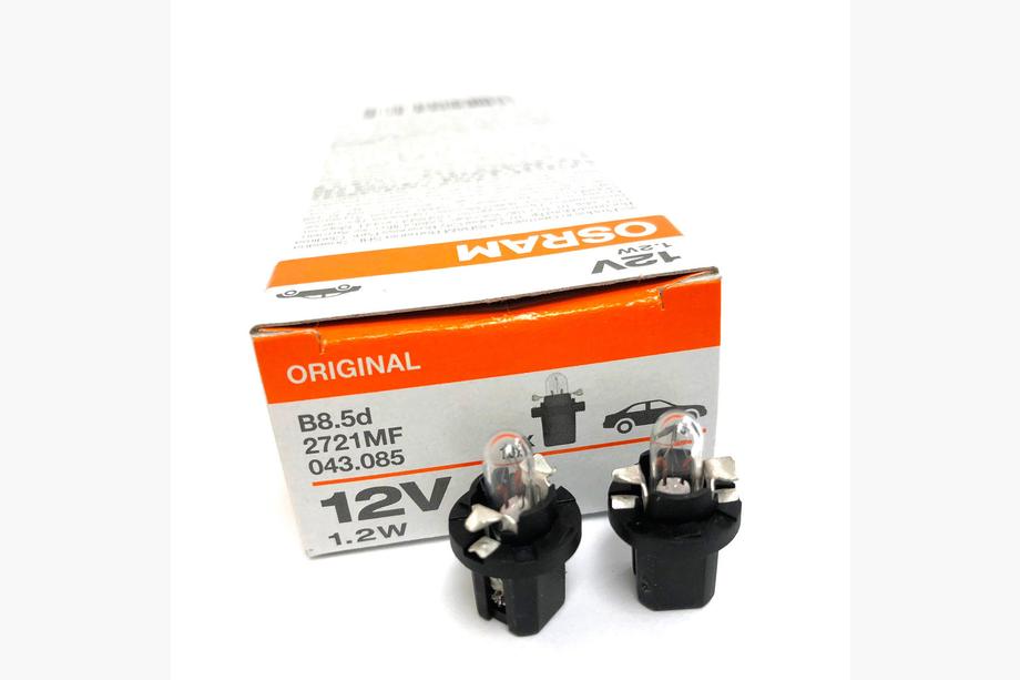 Indicatorlamp Osram 2721MF 1,2W 12V B8,5d 5X10FS Image
