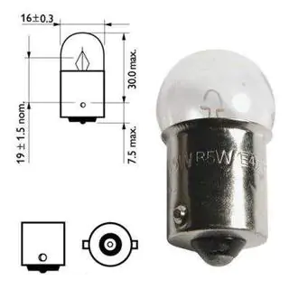 Osram 5008 R10W 12V BA15s knipperlichtlamp foto 2