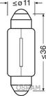 Signaallamp Osram 6423-02B C5W 36mm 24V SV8.5-8 foto 2