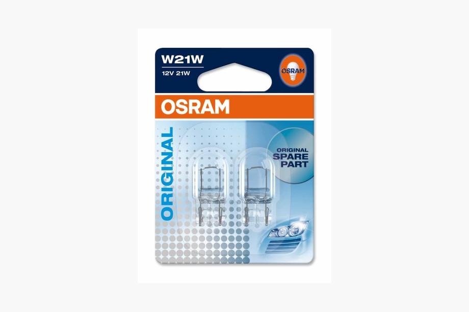 Osram 7505 W21W 12V 21W W3x16d knipperlichtlamp (2 stuks) Image