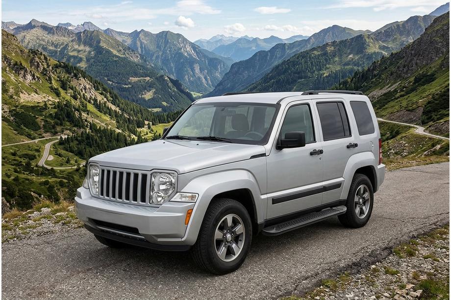 Jeep Cherokee/Liberty 2007–2013 Allmond Black side steps (2 st., aluminium) Foto 1
