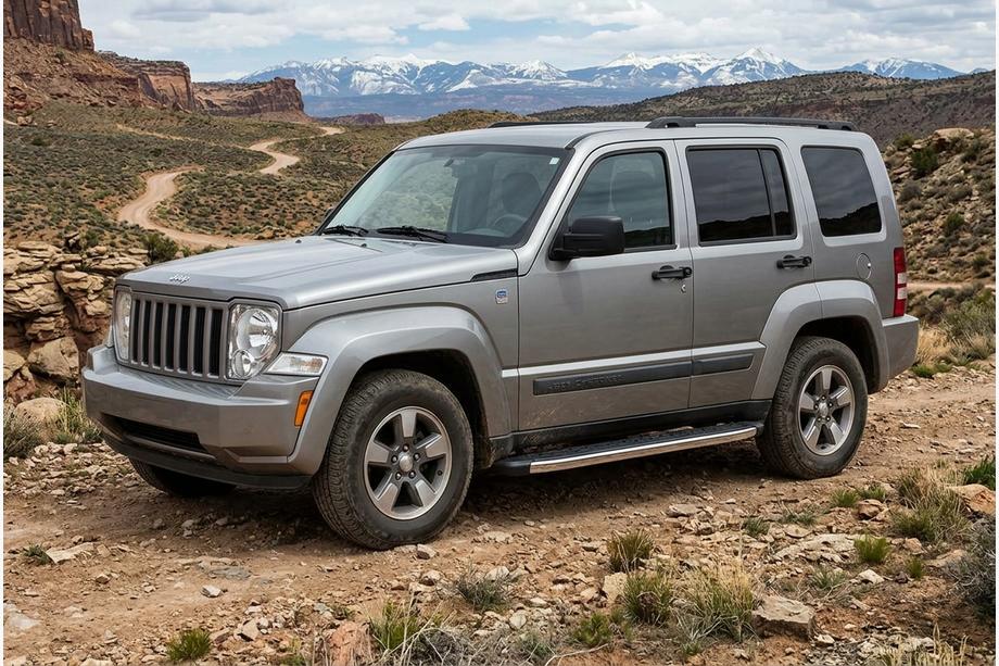 Jeep Cherokee/Liberty 2007–2013 BlackLine side steps (2 stuks, aluminium) Image