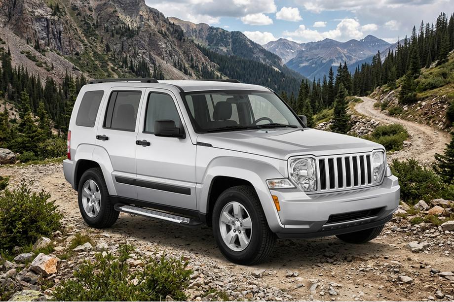 Jeep Cherokee/Liberty 2007–2013 Side steps Line (2 stuks, aluminium) Image