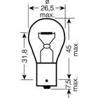 Knipperlichtlamp Osram 7506 P21W 12V 21W BA15s foto 2