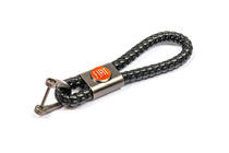 Fiat Leren sleutelhanger V1 met Fiat-logo foto 2