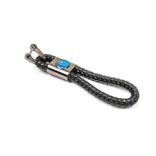 Leren sleutelhanger V1 met Subaru-logo foto 1