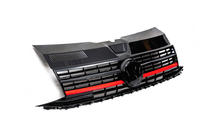 Volkswagen T6 2015–2024 Voorgrille met rode strip (voor embleem) foto 1