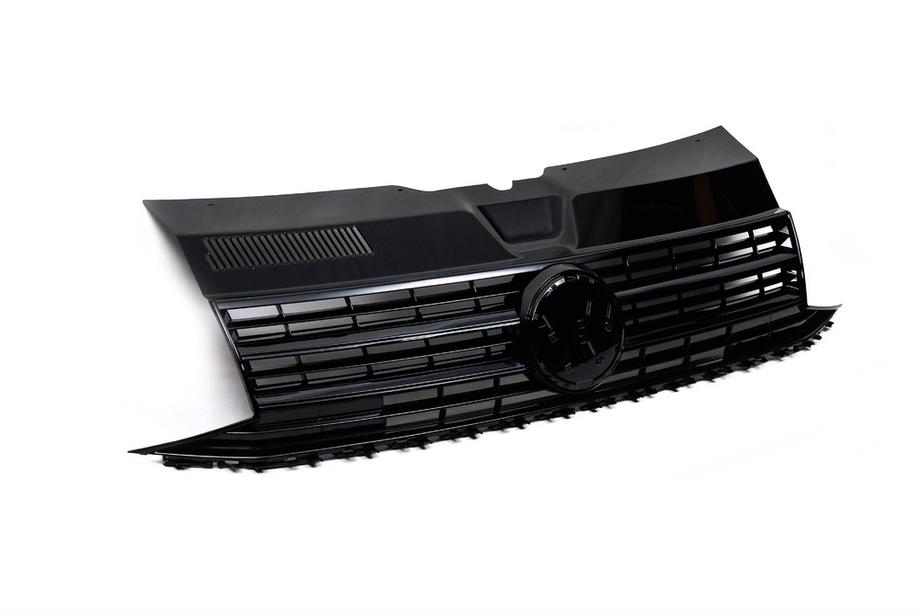 Volkswagen T6 2015–2024 Voorgrille hoogglans zwart (voor embleem) Foto 1