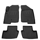 Jeep Compass 2006–2016 Stingray 3D rubberen automatten voor interieur (set 4 stuks, één bevestigingsclip op de bestuurdersmat) foto 1