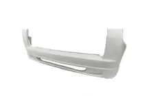 Fiat Fiorino/Qubo 2008–2024 Achterbumper beschermlijst, uit één stuk (spuitklaar) foto 1