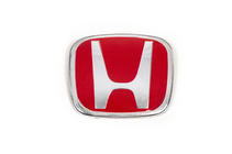Honda Embleem (rood, zelfklevend) 120 x 100 mm (afstand tussen bevestigingen 50 mm) foto 1