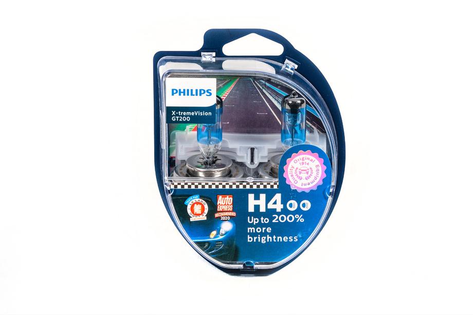 Philips H4 60/55W 12342GT Racing Vision +200% koplamplamp Foto 1