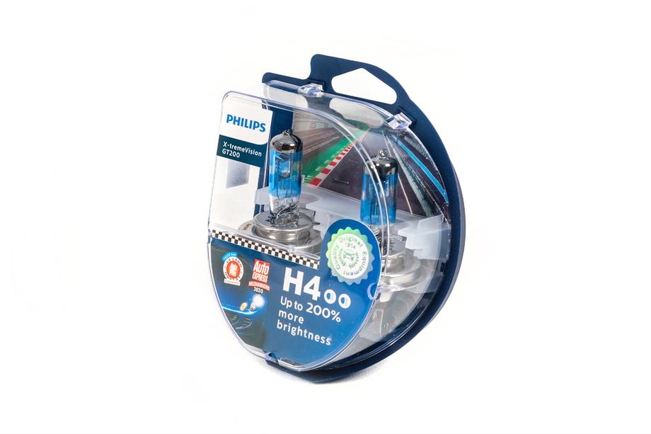 Philips H4 60/55W 12342GT Racing Vision +200% koplamplamp Foto 2