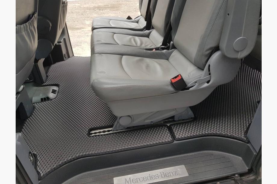 Mercedes Vito W639 2004–2014 EVA V2 automatten (Alleen afhalen, complete set voor volledig interieur, zwart) Foto 6