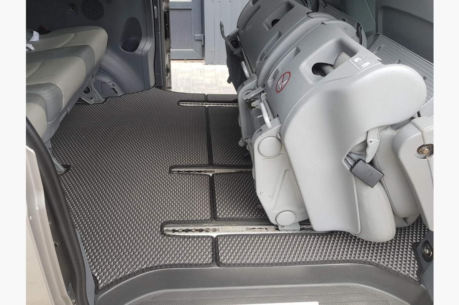 Mercedes Vito W639 2004–2014 EVA V2 automatten (Alleen afhalen, complete set voor volledig interieur, zwart) Foto 8