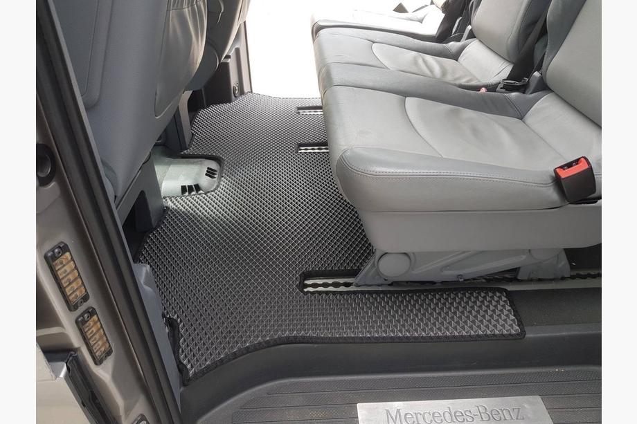 Mercedes Vito W639 2004–2014 EVA V2 automatten (Alleen afhalen, complete set voor volledig interieur, zwart) Foto 4