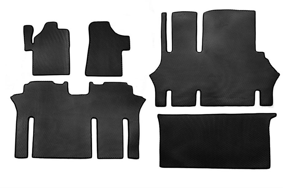 Mercedes Vito W639 2004–2014 EVA V2 automatten (Alleen afhalen, complete set voor volledig interieur, zwart) Foto 3