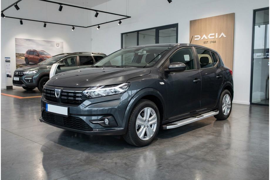 Dacia Sandero 2021– Mevsim Grey side steps (2 stuks, aluminium) Image