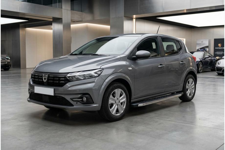 Dacia Sandero 2021– BlackLine side steps (2 stuks, aluminium) Image