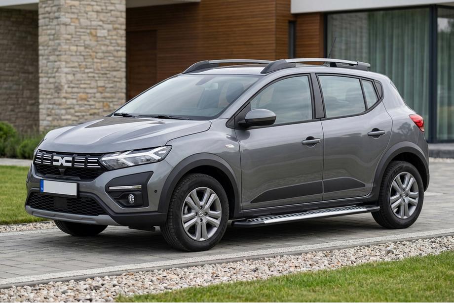 Dacia Sandero 2021– Side steps Line (2 stuks, aluminium) Image
