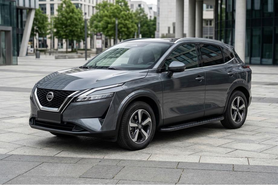 Nissan Qashqai 2021– Bosphorus Black side steps (2 st., aluminium) Image