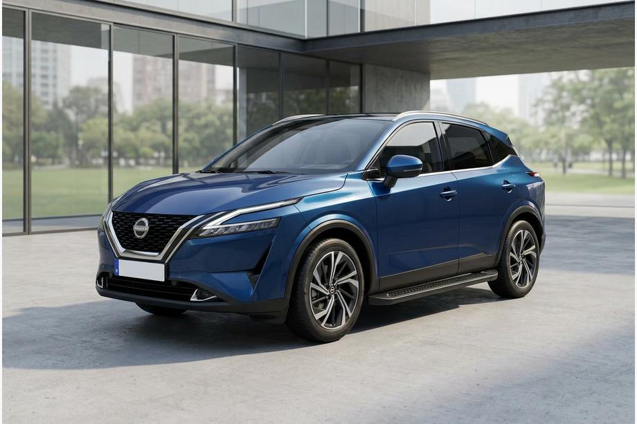 Nissan Qashqai 2021– Allmond Black side steps (2 st., aluminium) Image