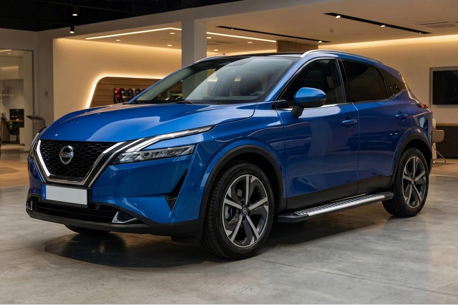 Nissan Qashqai 2021– Side steps Line (2 stuks, aluminium) Image