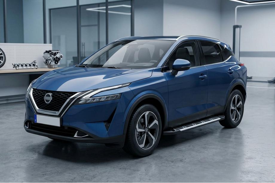 Nissan Qashqai 2021– Sunrise side steps (set van 2, aluminium) Image