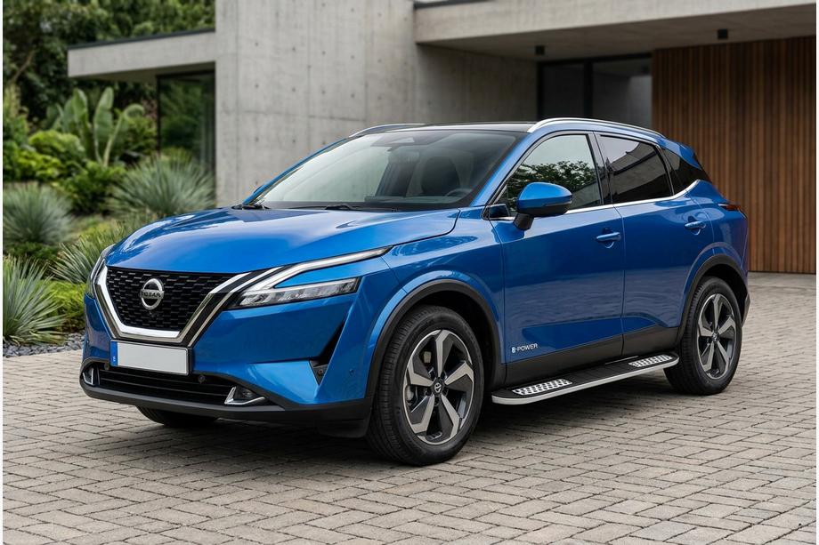 Nissan Qashqai 2021– Side steps Tayga V2 (2 stuks, aluminium) Image