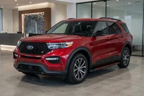 Ford Explorer 2019– Side steps Maya Red (2 stuks, aluminium) foto 1