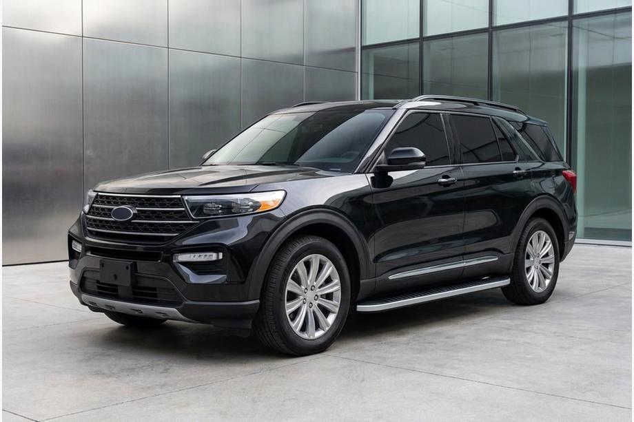 Ford Explorer 2019– Side steps Tayga Grey (2 stuks, aluminium) Image