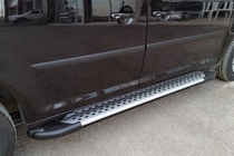 Volkswagen Caddy 2020– Side steps Allmond Grey (set van 2, aluminium) foto 1