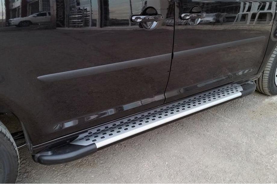 Volkswagen Caddy 2020– Side steps Allmond Grey (set van 2, aluminium) Image