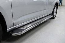 Volkswagen Caddy 2020– Maydos V2 side steps (set 2 st., aluminium/RVS) Korte wielbasis foto 1